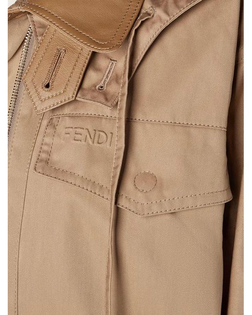 Fendi Natural Cotton Jacket