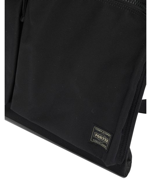 PORTER-YOSHIDA & CO Black "2 Way Helmet" Crossbody Bag Large for men