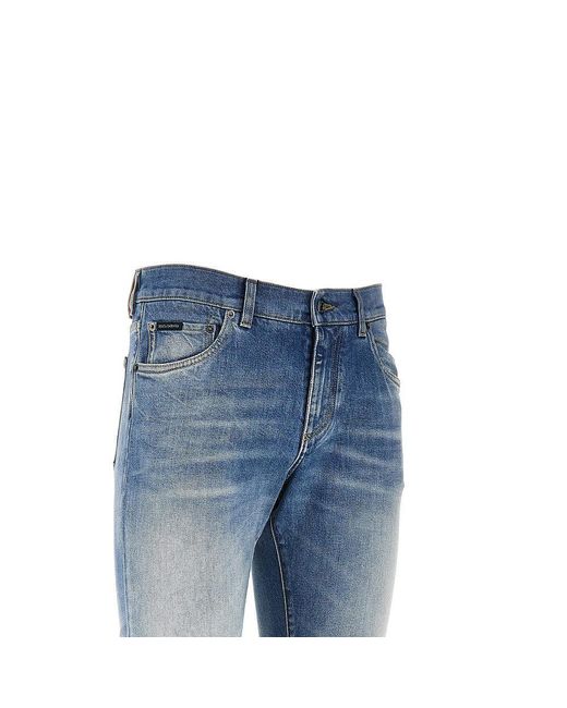 Dolce & Gabbana Blue Dolce&Gabbana Stretch Denim Slim Fit Jeans for men