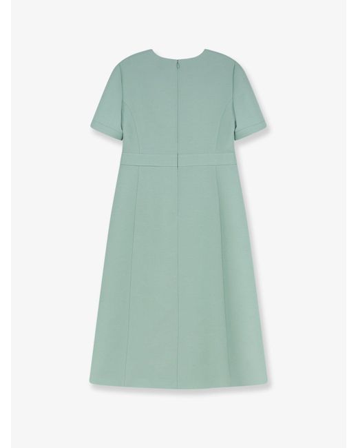 Valentino Green Dress Crepe Couture