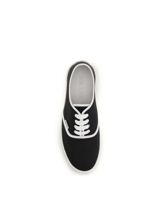 Prada White Drill Sneakers for men