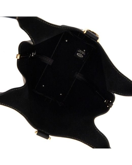 Tod's Black Leather Mini Tote Bag