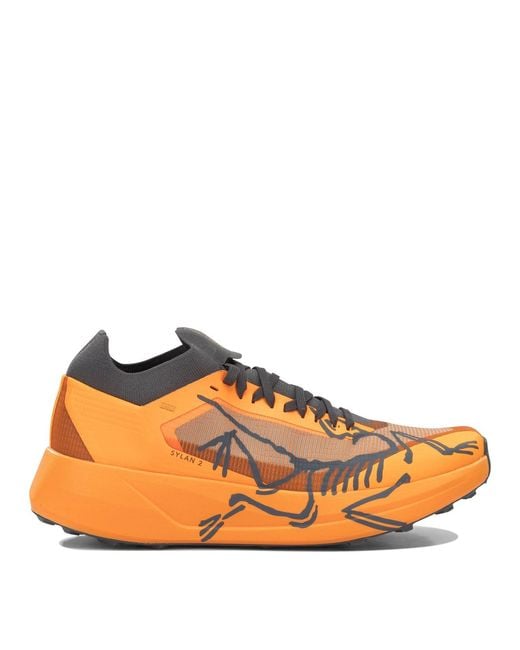 Arc'teryx Orange "Silan 2" Low Sneakers for men
