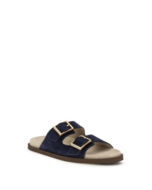 Brunello Cucinelli White Suede Sandals for men