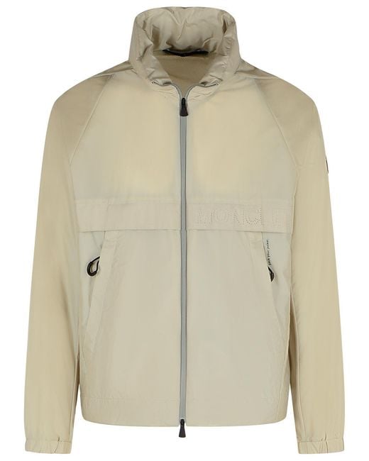 Moncler Natural 'Negara' Cream Nylon Jacket for men