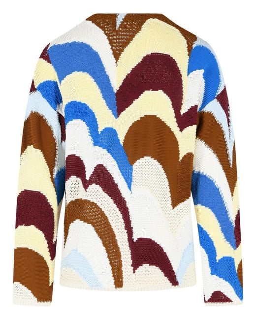 Marni Blue Cotton Cardigan for men