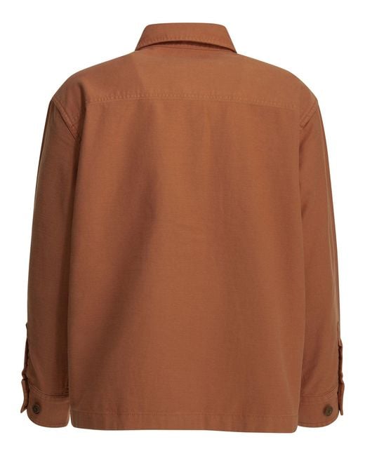 Filson Brown "Reverse Sateen Jac-Shirt" Casual Shirt