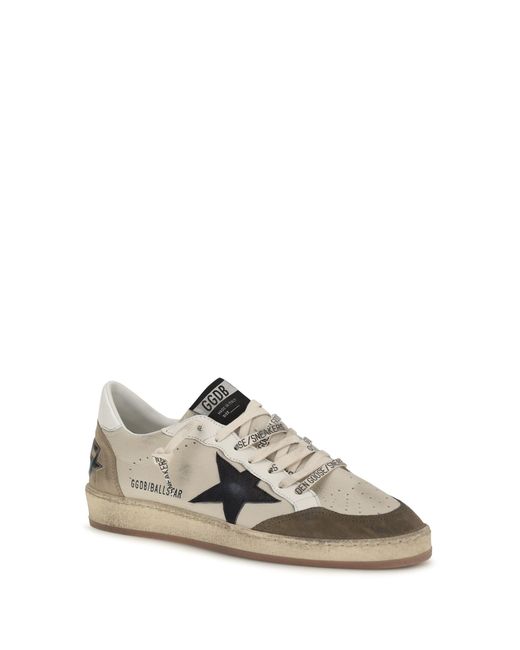 Golden Goose Deluxe Brand White Sneakers Ballstar Leather for men