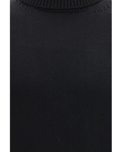 Roberto Collina Blue Turtleneck Wool Sweater for men