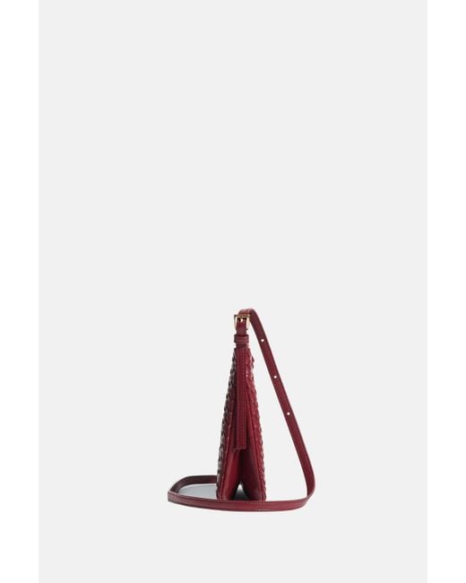 Bottega Veneta Red Gemelli Small Crossbody Bag