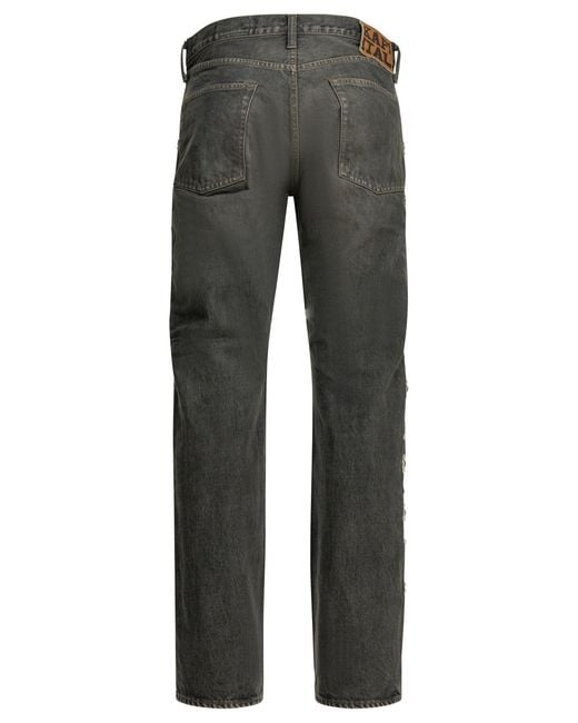 Kapital Gray 14Oz Monkey Cisco Studs Jeans for men