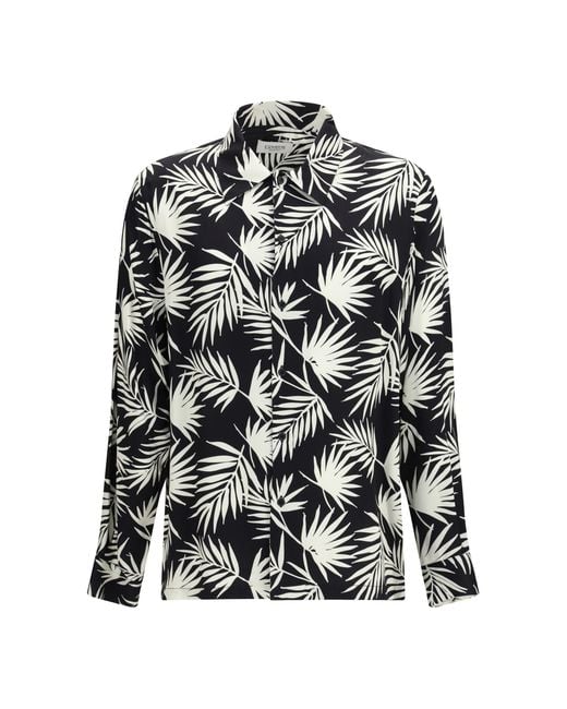 Laneus White Bowling Shirt for men