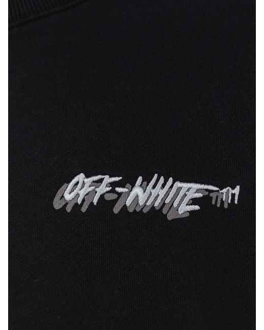 Off-White c/o Virgil Abloh Blue Cotton Sweatshirt for men