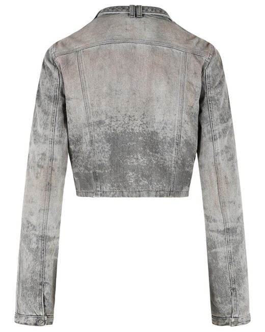 DIESEL Gray 'Saphix' Cotton Blend Jacket