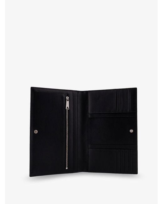 Bottega Veneta Black Leather Clutch Bag With Intrecciato Motif for men