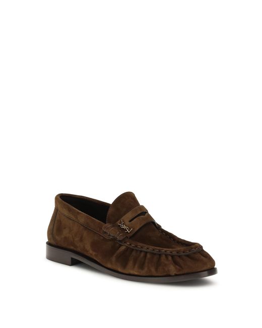 Saint Laurent Brown Le Loafer Loafers