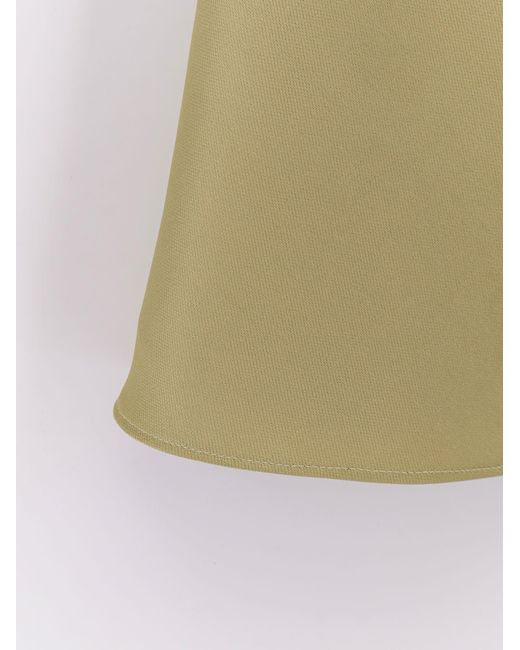 DUNST Natural Satin Skirt With Shorts