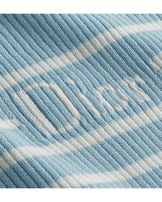 Dior Blue Iviera Short Sleeves Knitwear Light