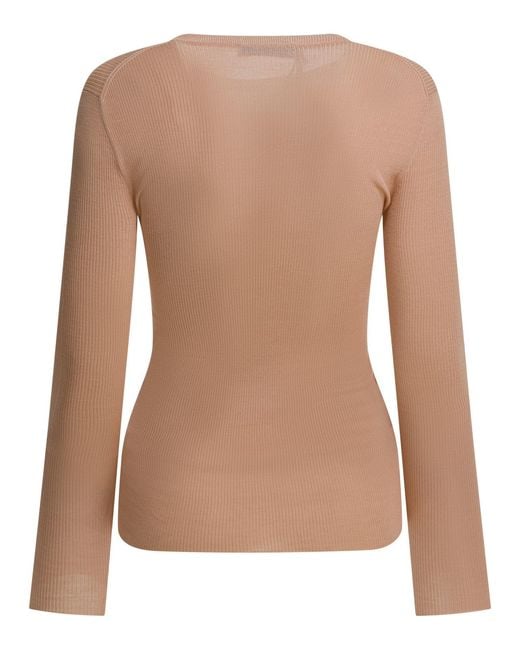 Prada Brown Wool Crewneck Sweater