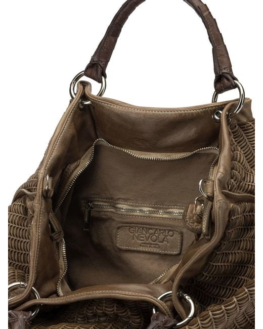 Giancarlo Nevola Brown Handbags Beige