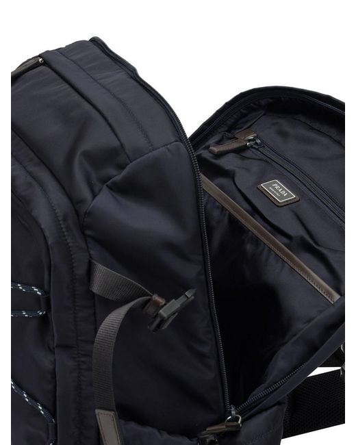 Prada Blue Speedrock Backpack for men