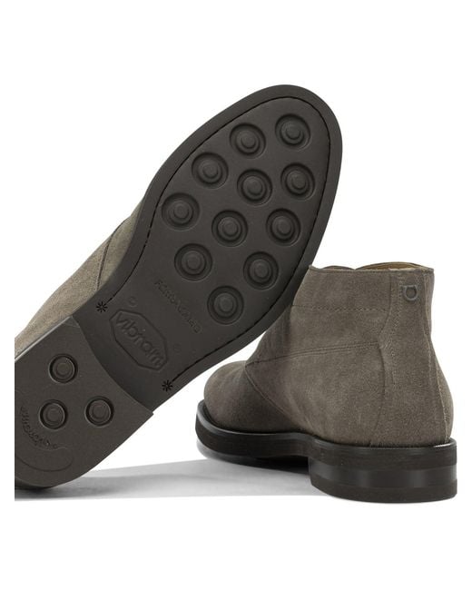Ferragamo Brown "Settimo" Lace-Up Ankle Boots for men