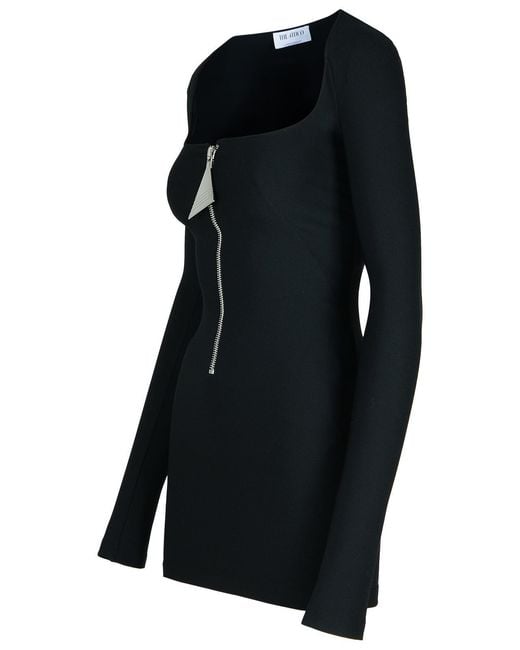 The Attico Black Polyester Blend Dress
