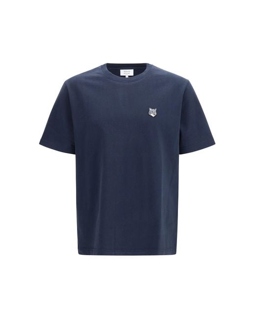 Maison Kitsuné Blue Fox Head Comfort T-Shirt Classic for men