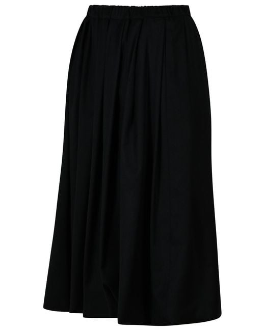 Fabiana Filippi Black Wool Skirt