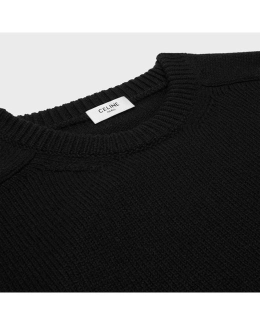 Céline Black Crew Neck Sweater