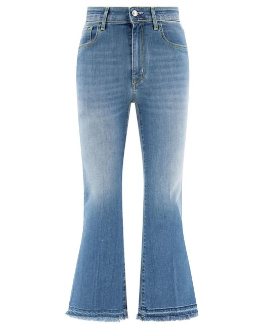 Jacob Cohen Blue "Victoria Crop" Jeans