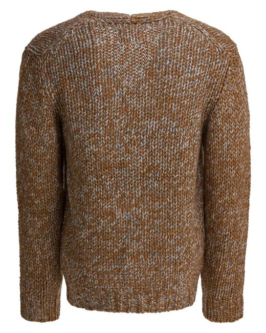 NN07 Brown Wool Alpaca Blend Knitwear for men