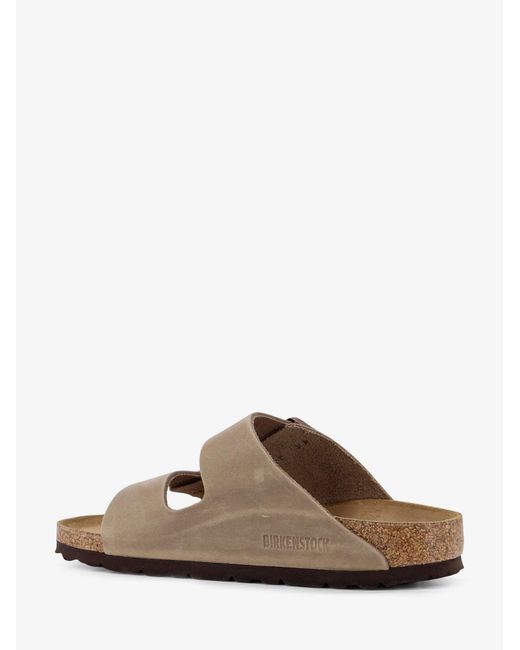 Birkenstock Natural Suede Arizona Sandals