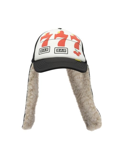 Kapital Red Lucky Bird Lumber Trucker Hat for men