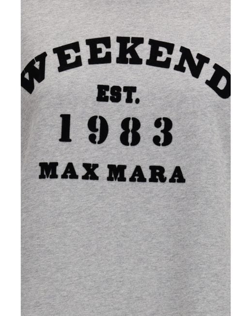 Weekend by Maxmara Gray Crewneck Sweatshirt