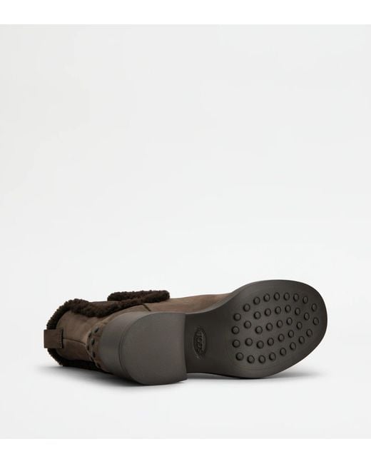 Tod's Brown "Chelsea" Ankle Boots