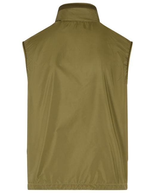 Moncler Green 'Ansiei' Polyamide Vest for men