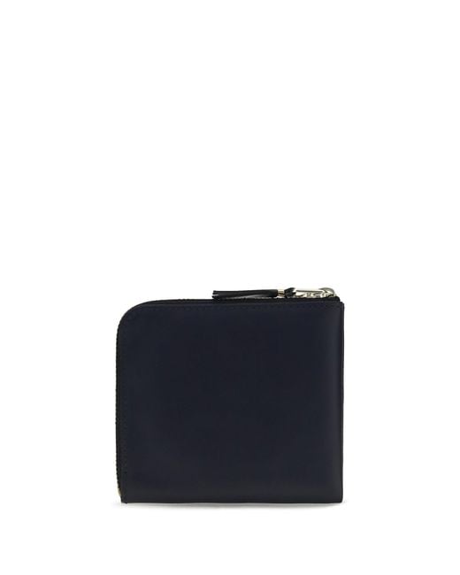 Comme des Garçons Blue Comme Des Garçons Leather Wallet for men