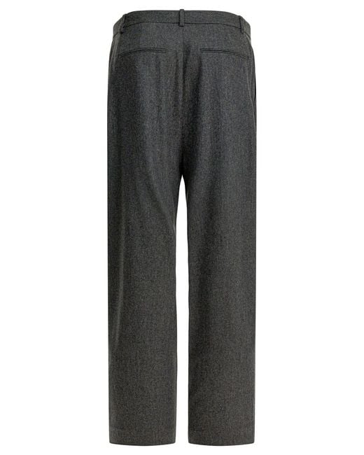 Khaite Gray "August" Wool Pants