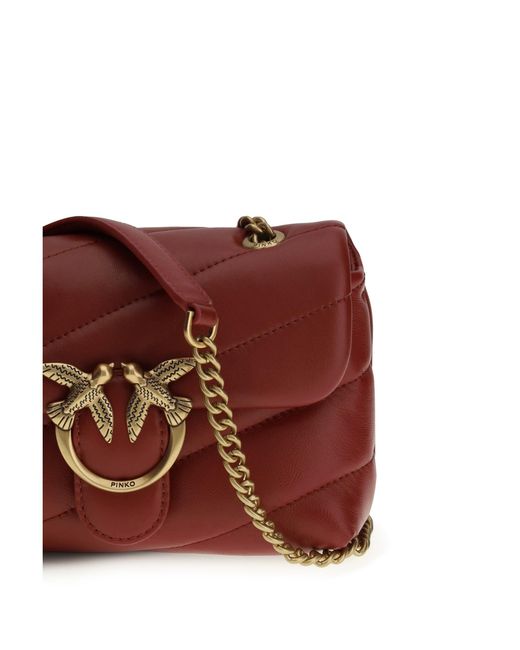 Pinko Red Shoulder Bag Love Baby
