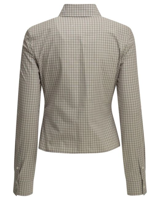 Maison Margiela Gray "Pointed Hem" Casual Shirt