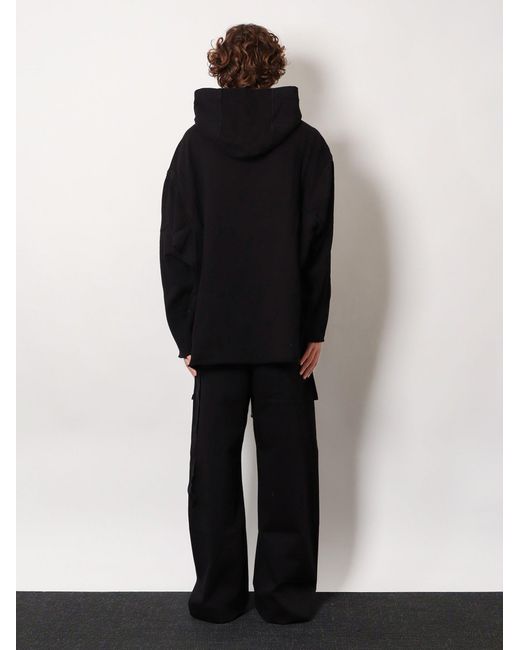 Rick Owens Black Peter Cotton Sweatshirt for men