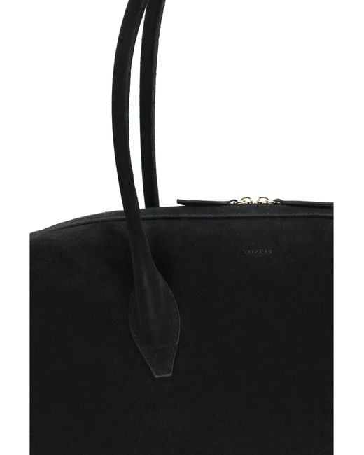 Yuzefi Black Shoulder Duffle Bag Brioche