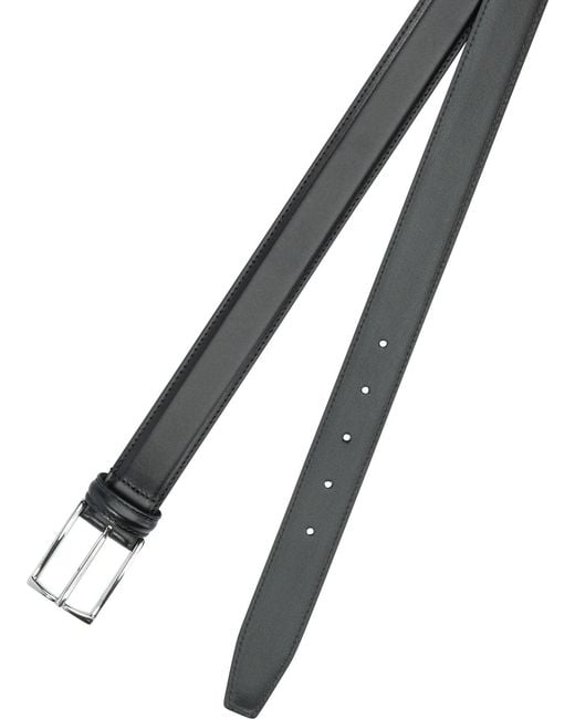 Andersons Black Leather Belt for men