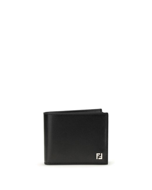 Men's White Smooth Leather Wallet