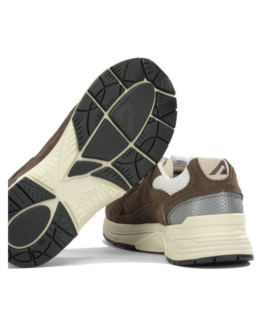 Autry White "Hyperway" Low Top Sneakers for men