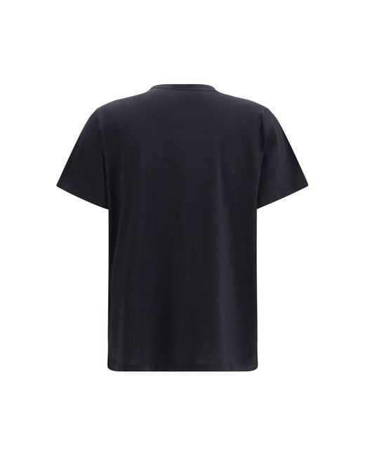 Ganni Blue Banana Cotton T-Shirt