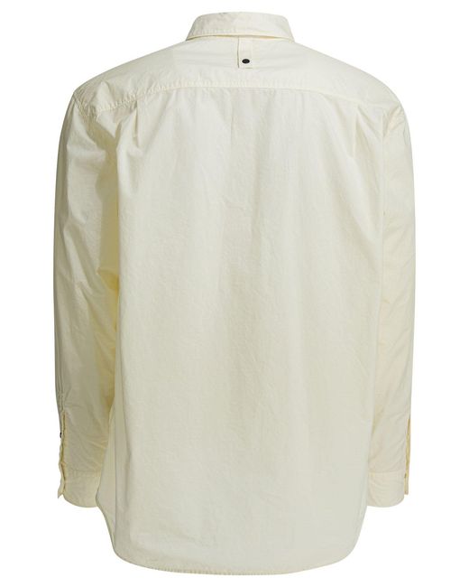 Stone Island White Cotton Shirt for men
