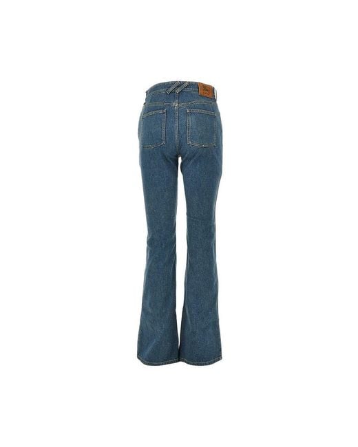 Burberry Blue Stretch Denim Bootcut Jeans