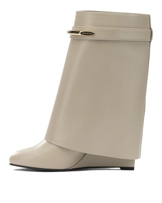 Givenchy Natural Shark Pinch Boots And Ankle Boots